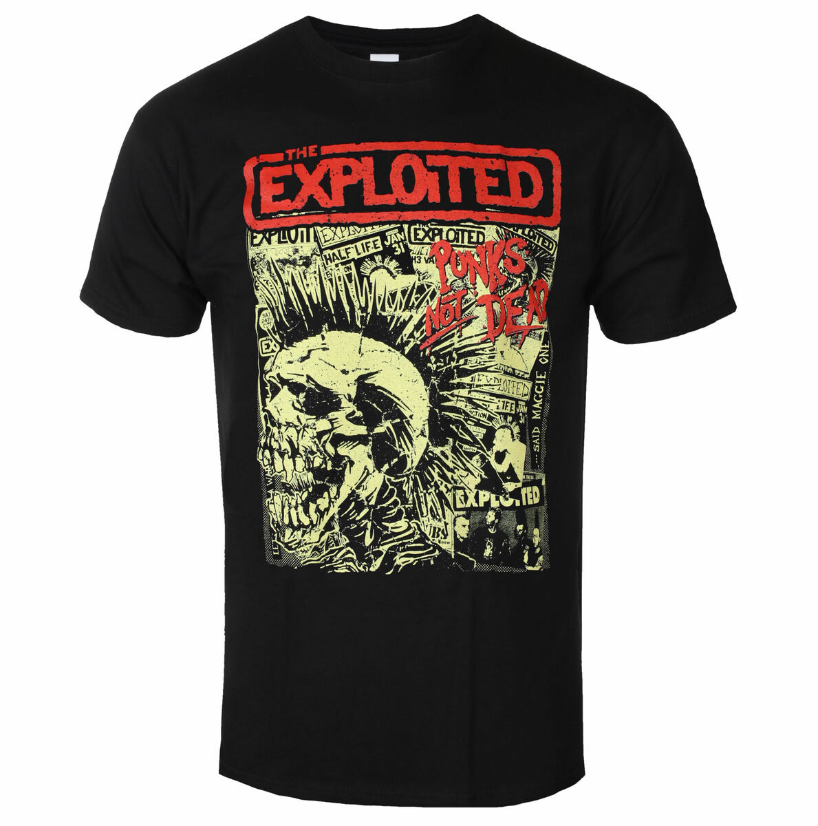 Men's T-shirt EXPLOITED - PUNKS NOT DEAD - BLACK - PLASTIC HEAD XL