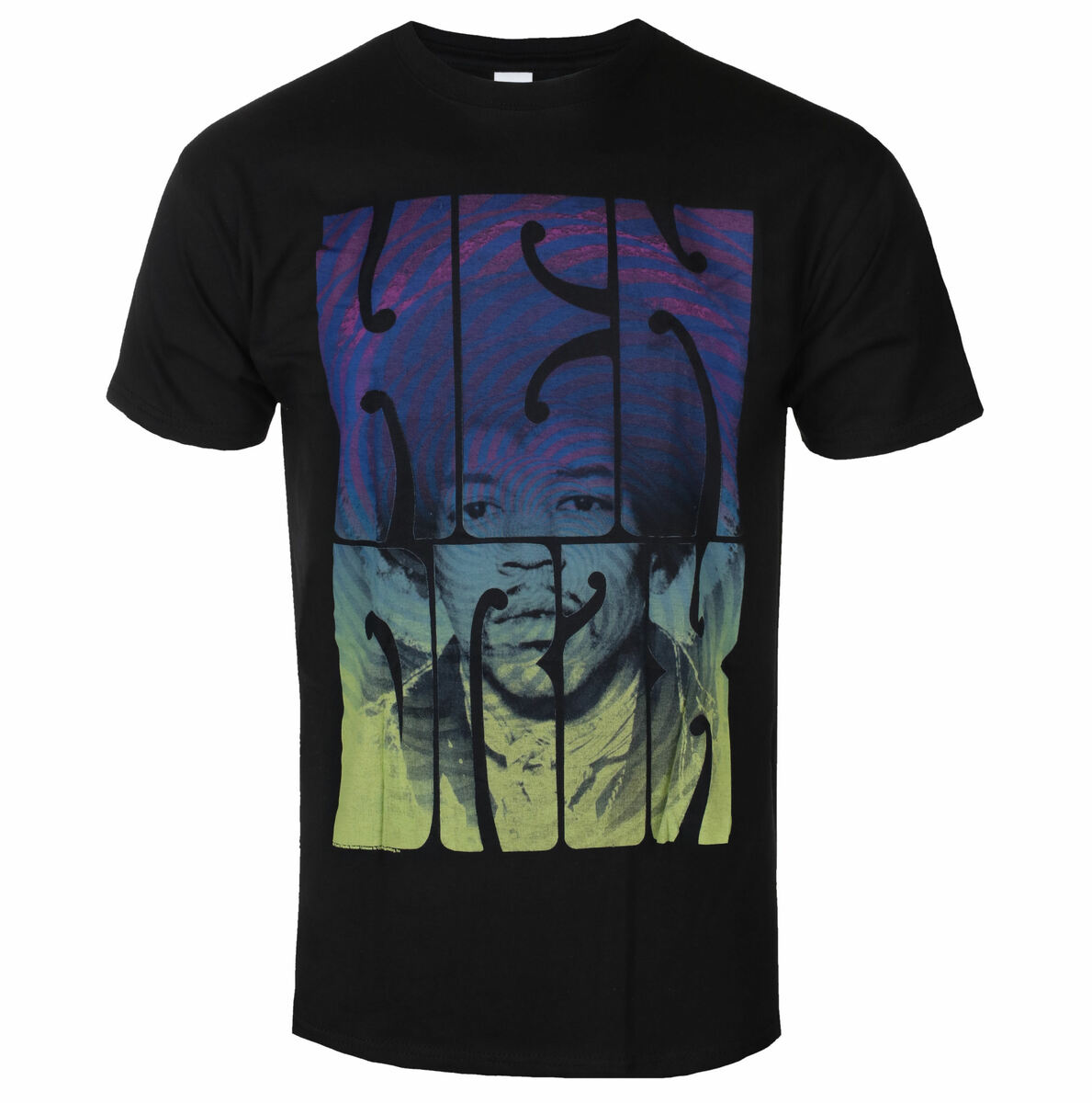 Men's T-shirt Jimi Hendrix - Swirly - Black - ROCK OFF M